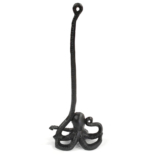 Cast Iron Kitchen / Loo Roll Holder - Octopus