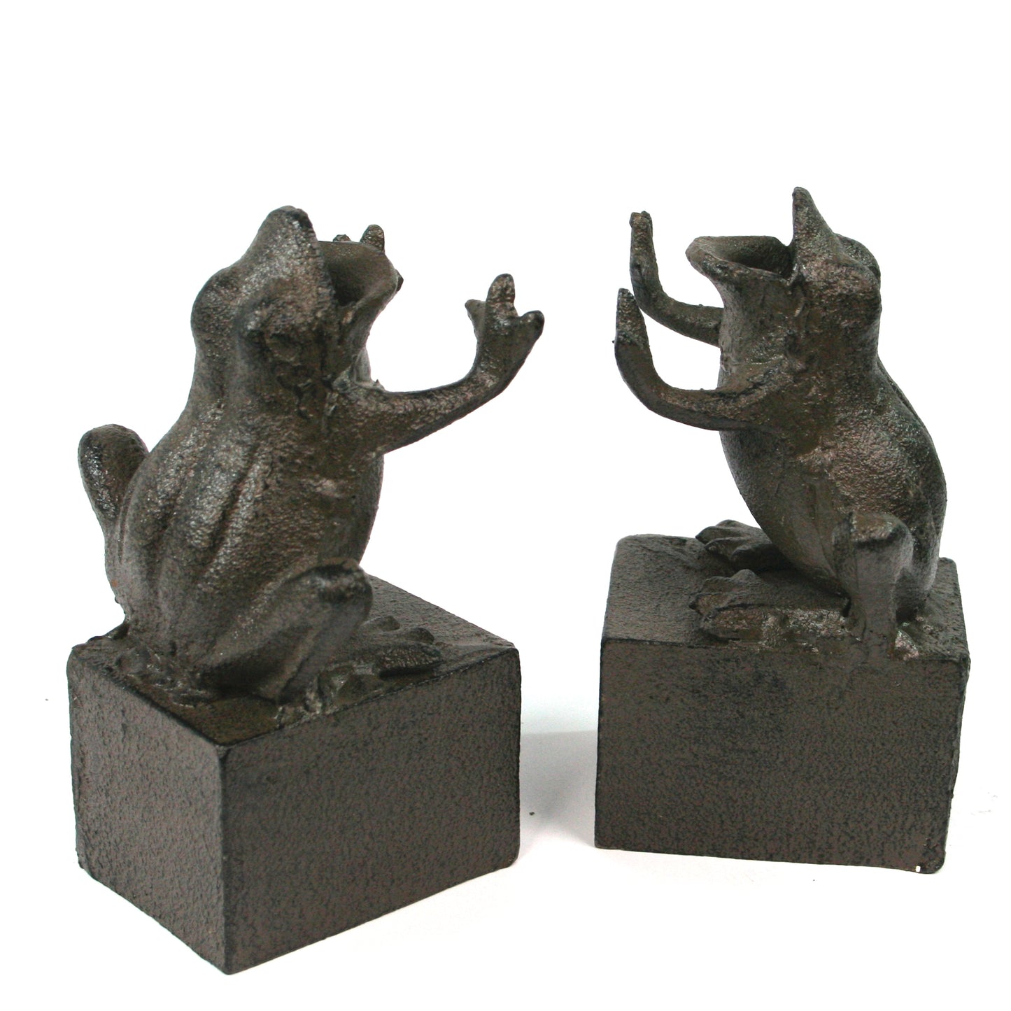 Cast Iron Bookends - Frogs