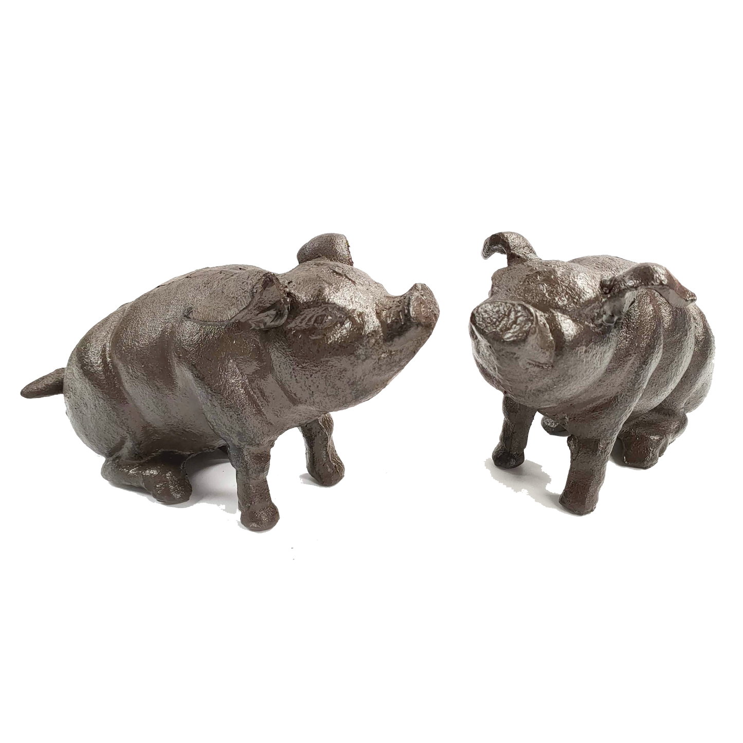 Cast Iron Bookends - Pigs