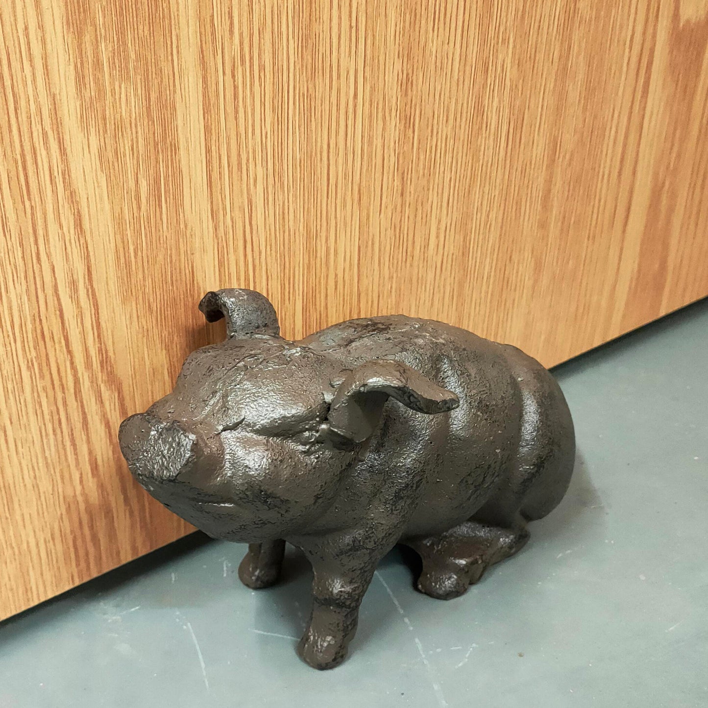 Cast Iron Bookends - Pigs