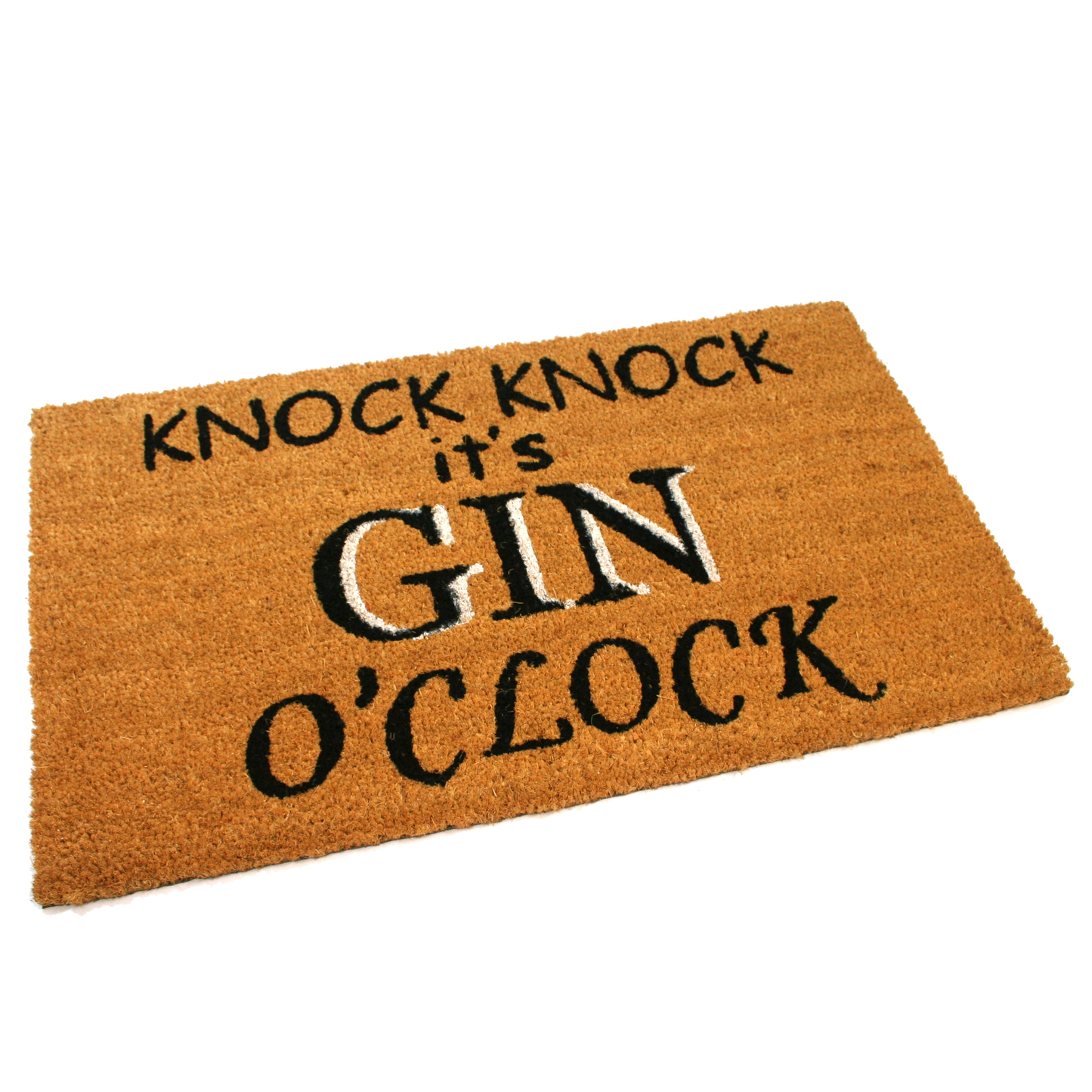 Gin O'Clock Coir Door Mat | 75cm x 45cm | Durable, Slip-Resistant, and Eco-Friendly.