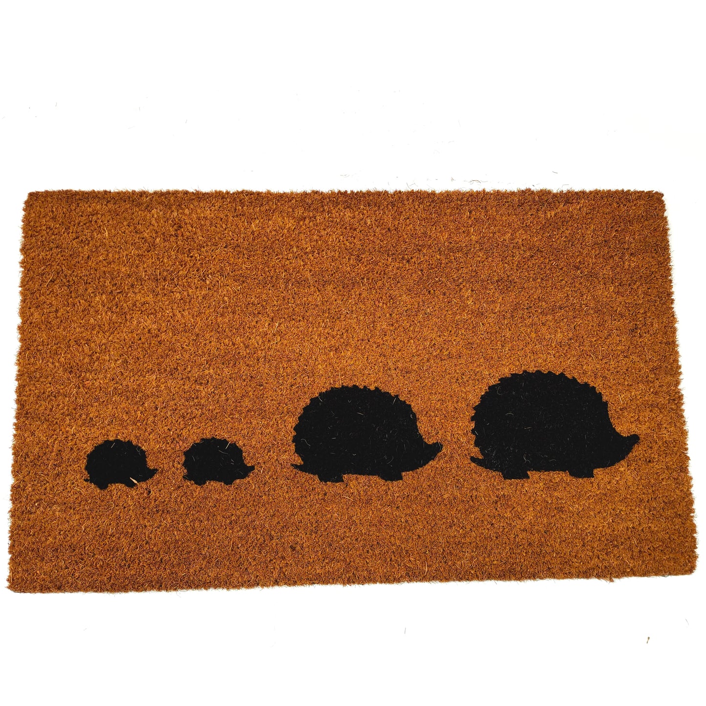 Hedgehog Family Coir Door Mat