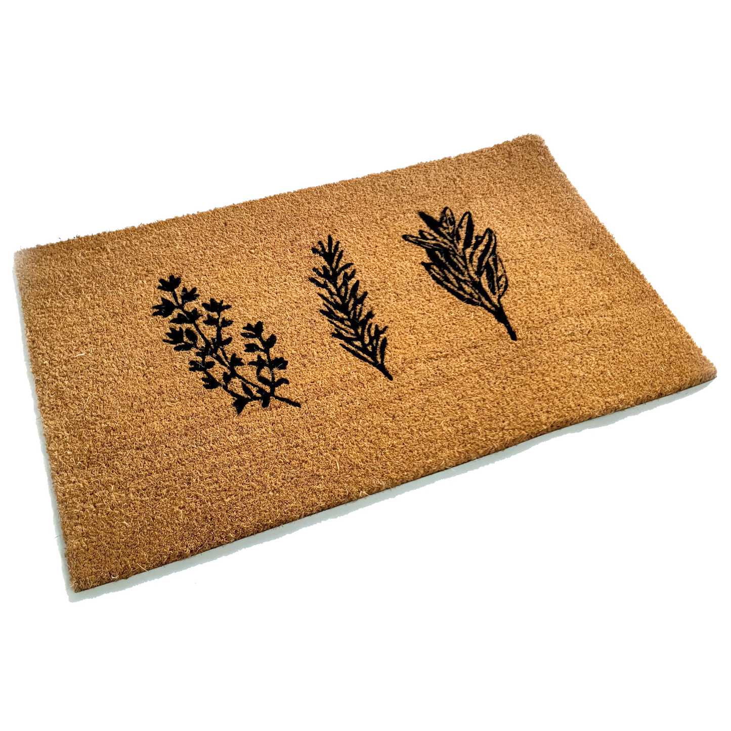 Garden Herbs Coir Door Mat