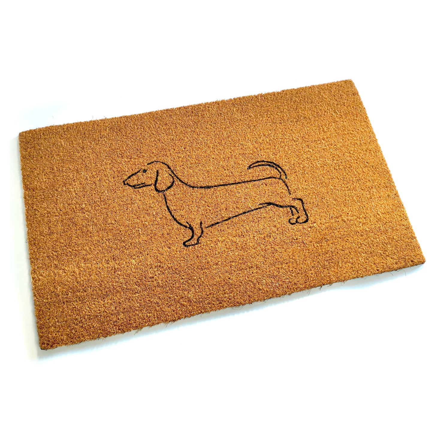 Sausage Dog Coir Door Mat | 75cm x 45cm | Durable, Slip-Resistant, and Eco-Friendly